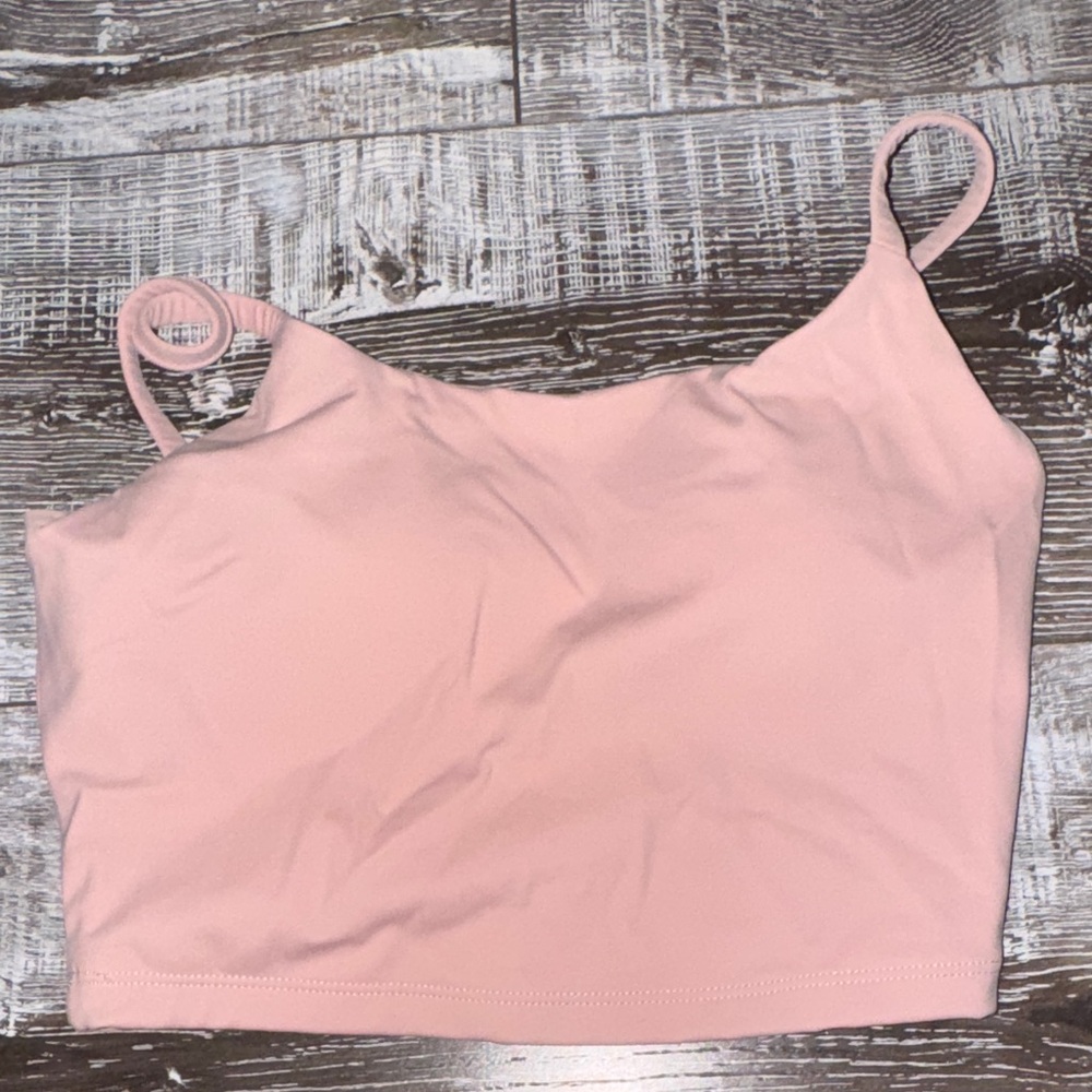 Pink Cropped Tank Top